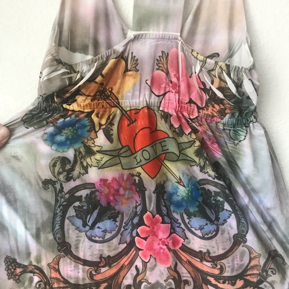 Spy Leopard Embroidered Multi Color Racerback Dress - Picture 6 of 8